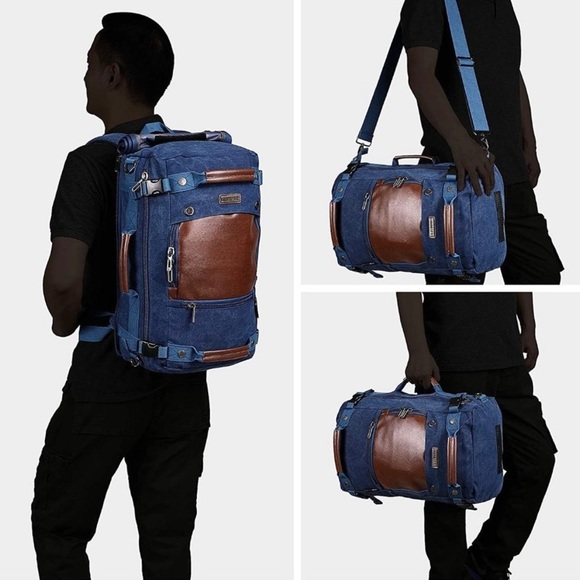 Witzman Accessories - WITZMAN Recreation convertible Bag - Duffel Bag, Laptop Bag, Backback, Tote Bag